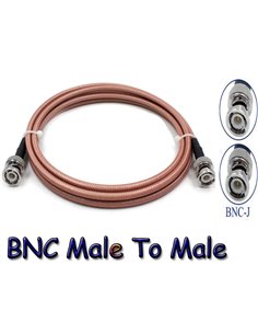 Cavo raccordo professionale RG142 da BNC maschio a BNC maschio 1 metro